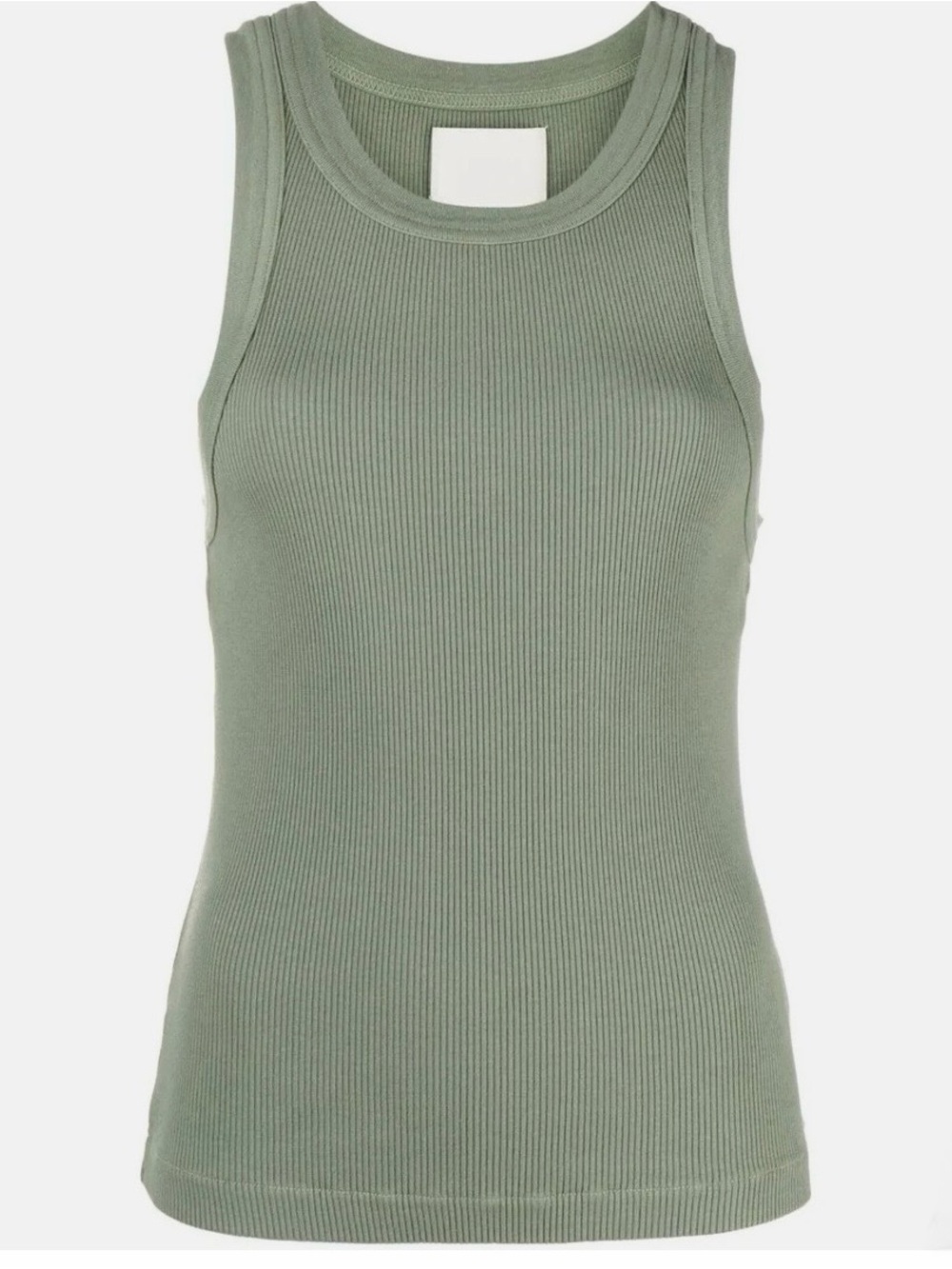 Citizens of Humanity Isabel Rib Tank Moss Green SZ M worn 1x